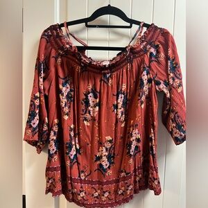 Off the shoulder shirt